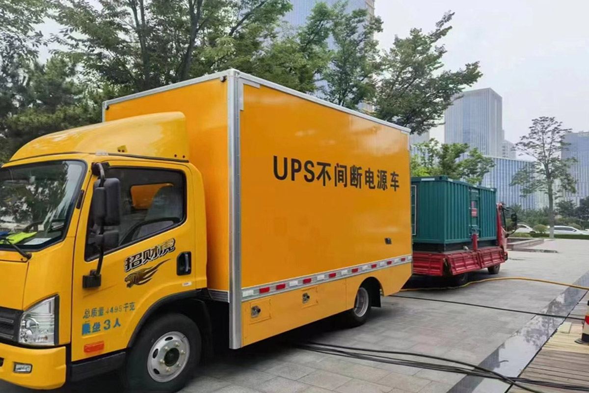 承留镇发电机租赁施工现场