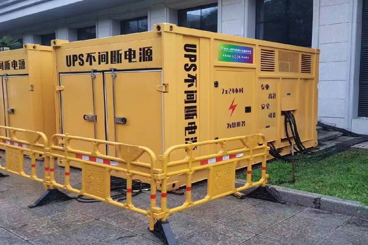 承留镇发电机租赁施工现场